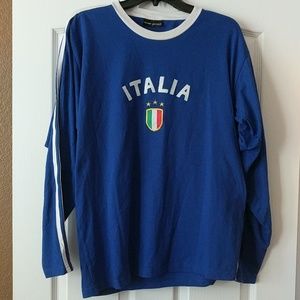 Men's long sleeve Italia shirt size L